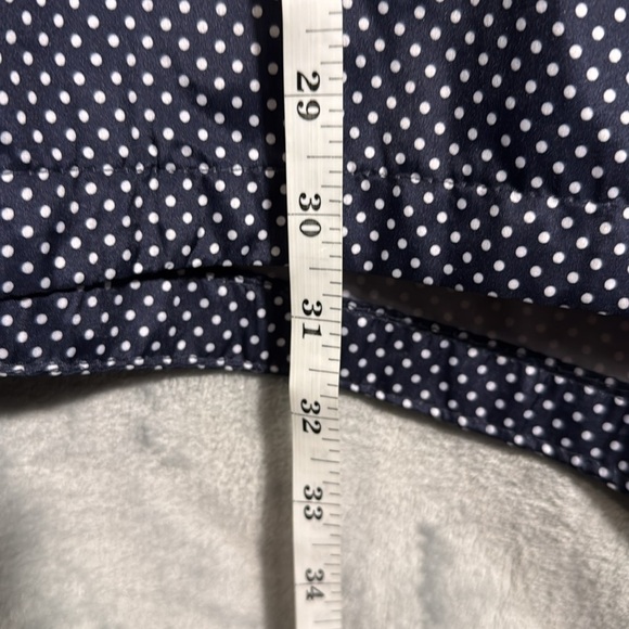 Susan Graver jacket plus size 1X windbreaker Blue White polka dot‎ lightweight - Picture 8 of 15